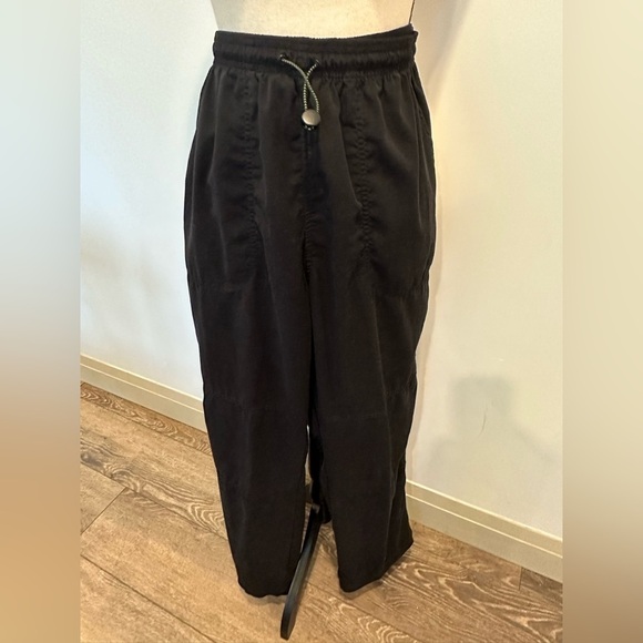 Vintage  80S Adidas Mens Size M Black Lined Track Windbreaker Pants - Picture 1 of 6